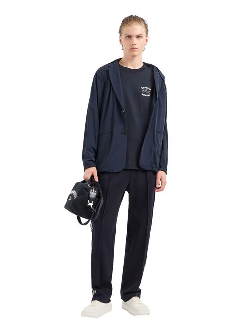 T-shirt in jersey ricamo Let the sea set you free EMPORIO ARMANI | T-shirt | EM000827 AF12926UB118